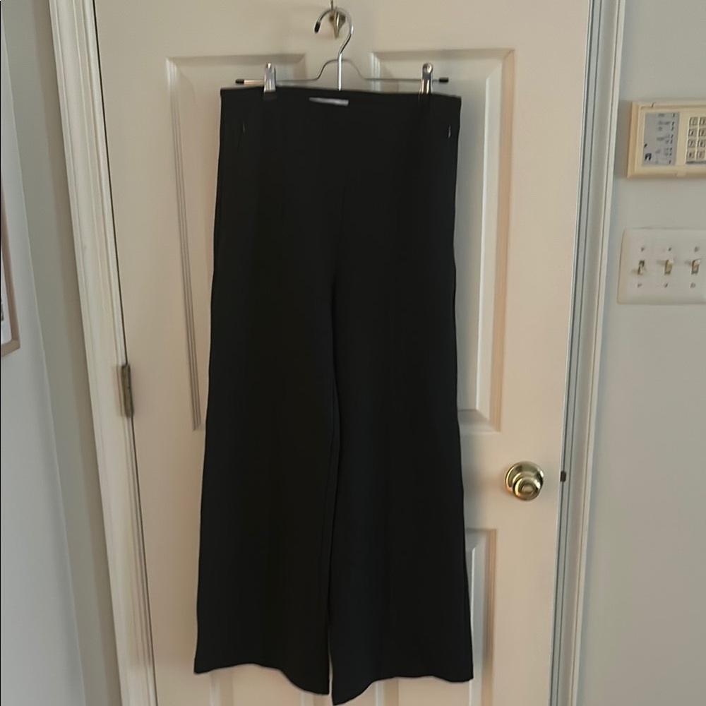 NWT LOFT Charcoal Wide-Leg Pants
